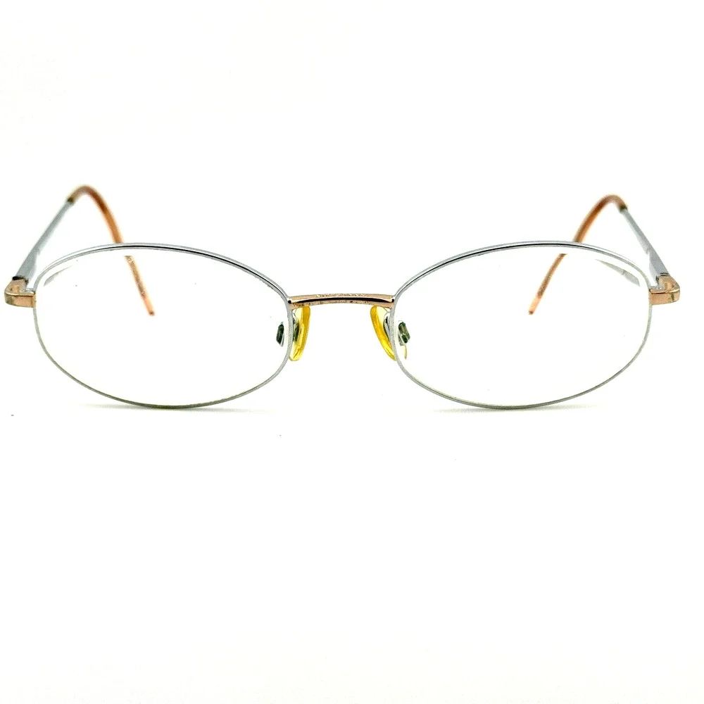 Anne Klein‎ Eyeglasses Frames 9032 K1216 Silver Gold Gray 50-19-135 H12209
